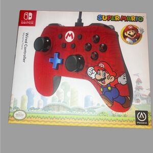 Nintendo Switch Super Mario Wired Controller - Red